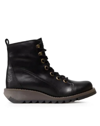 Botine dama,  20906229838, Piele naturala, Negru
