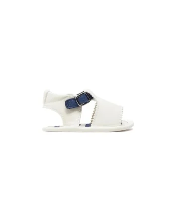 Sandale copii,  36467, Piele ecologica, Alb