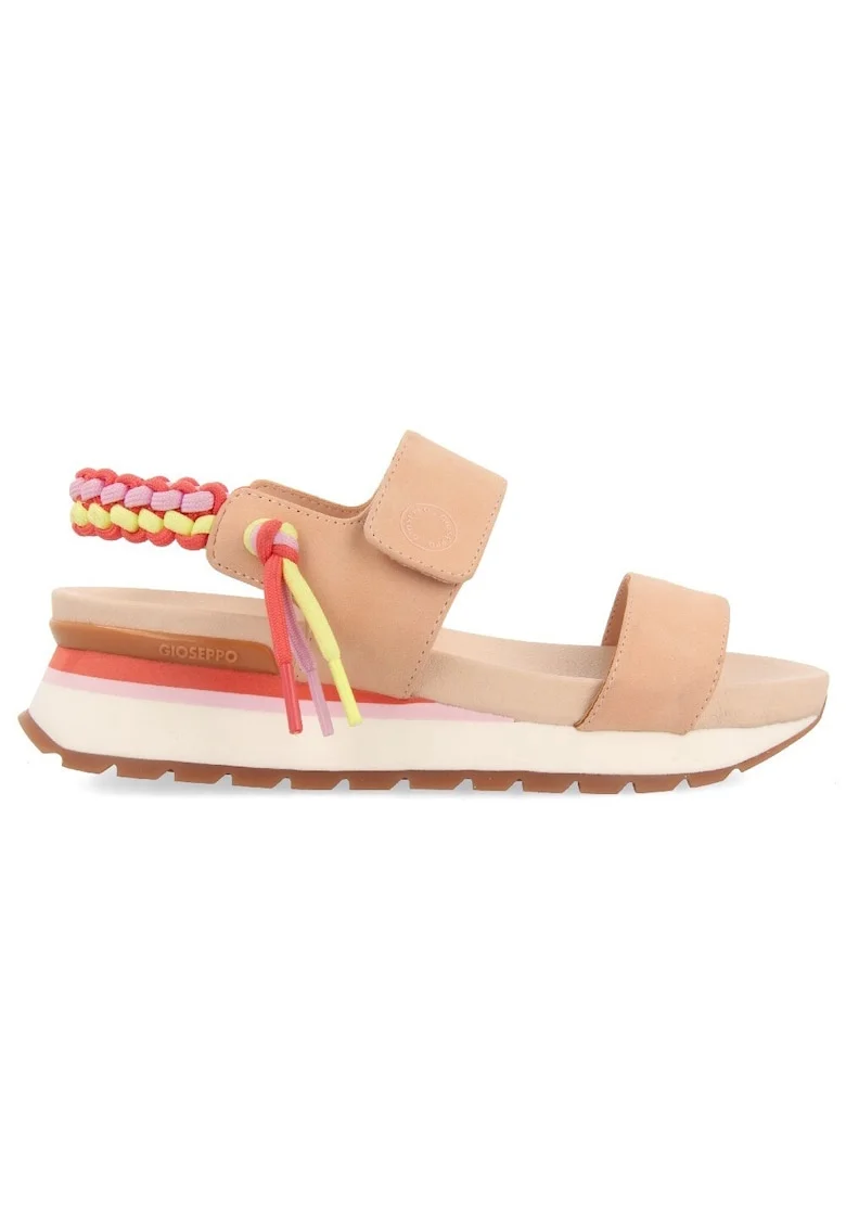 Sandale slingback uni, Coral/Piersica/Roz pal
