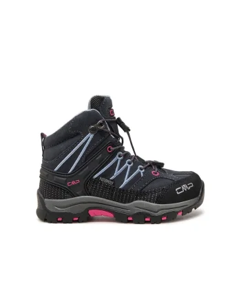 Ghete copii,  30742, Piele naturala, Roz/Negru, Negru/Roz