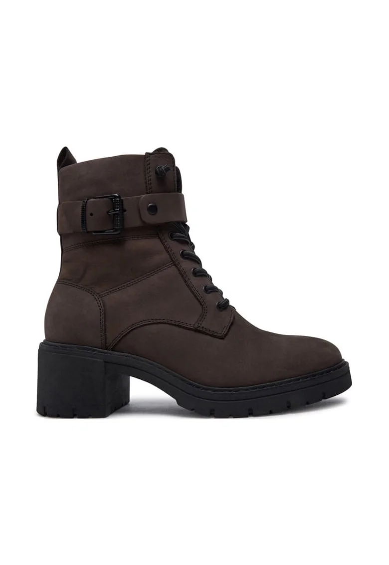 Botine dama,  44265, Piele naturala, Gri