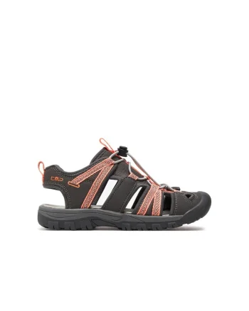 Sandale copii,  57098, Piele ecologica, Gri