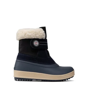 Cizme copii,  61175, Piele ecologica, Bleumarin, Bleumarin