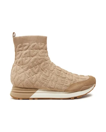 Botine dama,  29481, Piele naturala, Bej