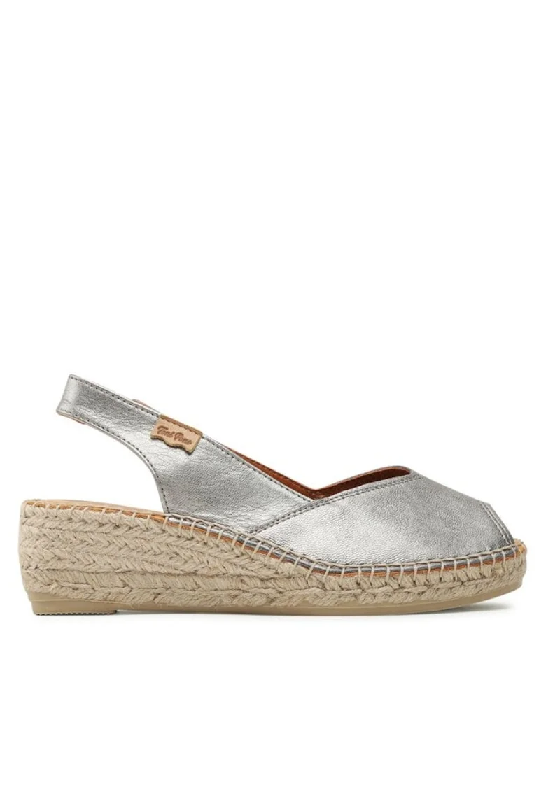 Sandale dama  302773589, Piele naturala, Argintiu