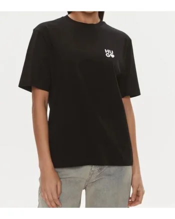 Tricou din bumbac cu logo discret