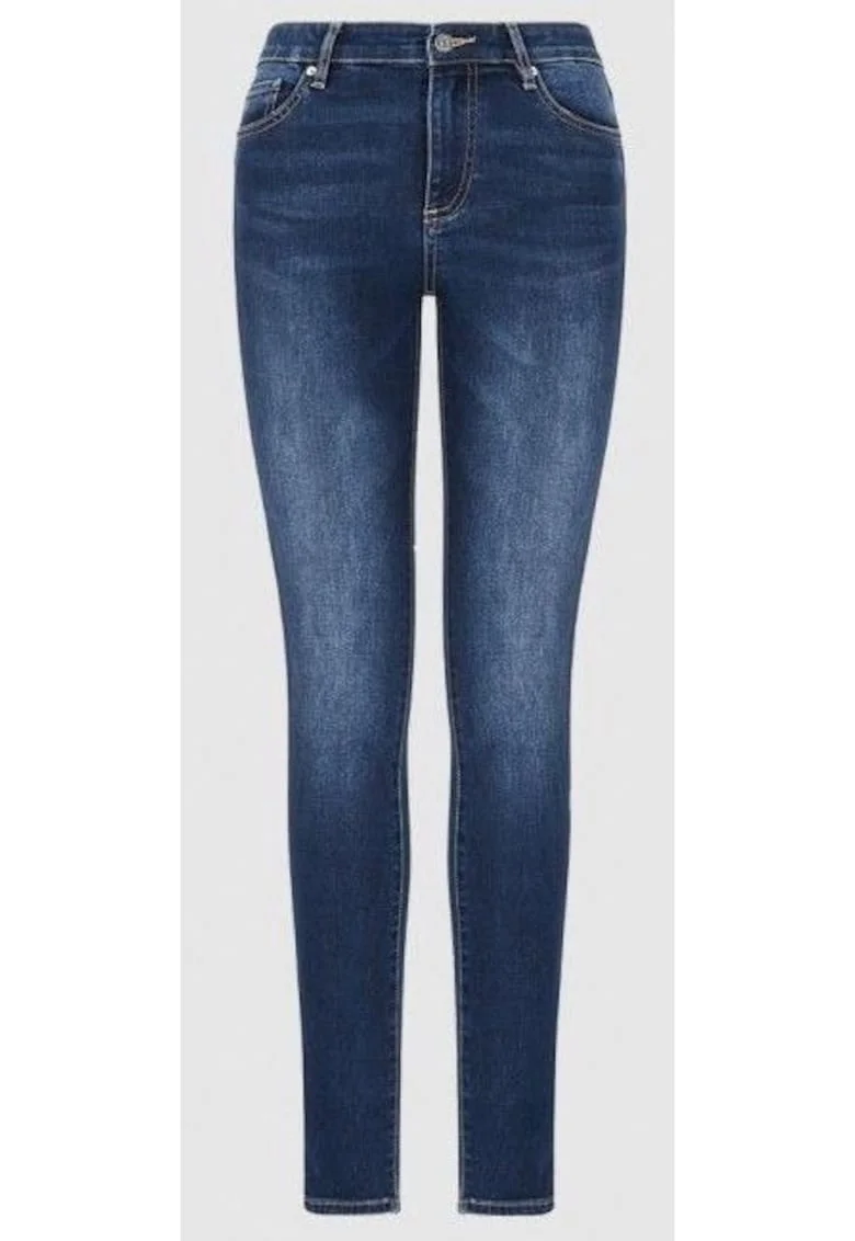 Blugi super skinny cu push-up