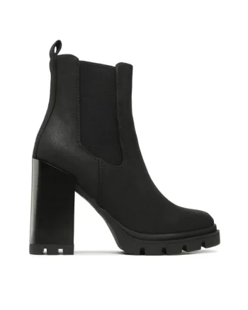Botine dama,  30290692541, Piele naturala/Piele nabuc, Negru