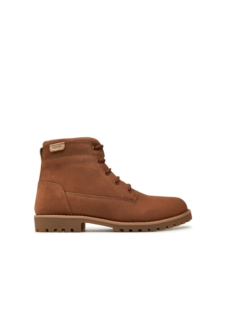 Ghete copii,  87944, Piele naturala, Maro