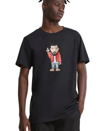 Tricou cu imprimeu grafic, Rosu/Negru/Bej