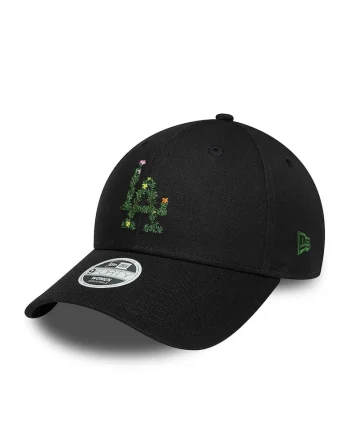 Sapca cu logo Floral Infill 9Forty, Negru