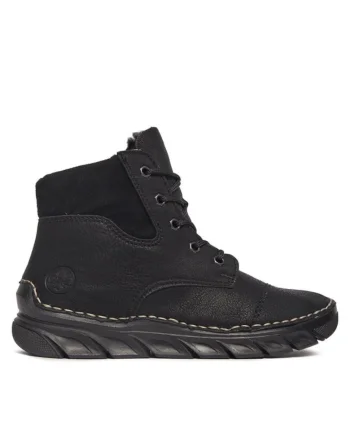 Botine dama,  30322368738, Piele ecologica, Negru
