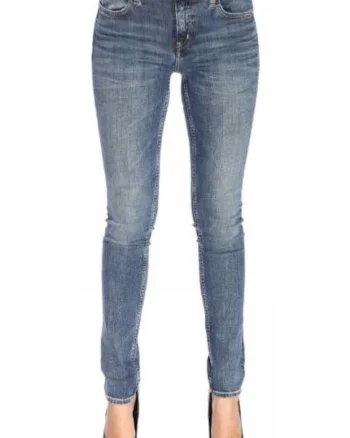 Blugi skinny cu talie medie