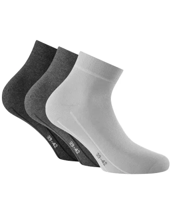 Set de sosete unisex scurte - 3 perechi, Gri