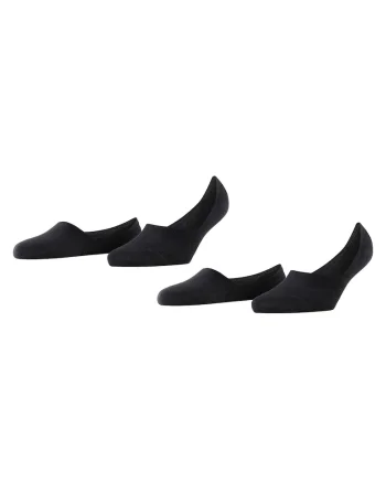 Set de sosete foarte scurte - 2 perechi, Negru