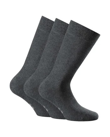 Set de sosete unisex lungi - 3 perechi, Gri antracit
