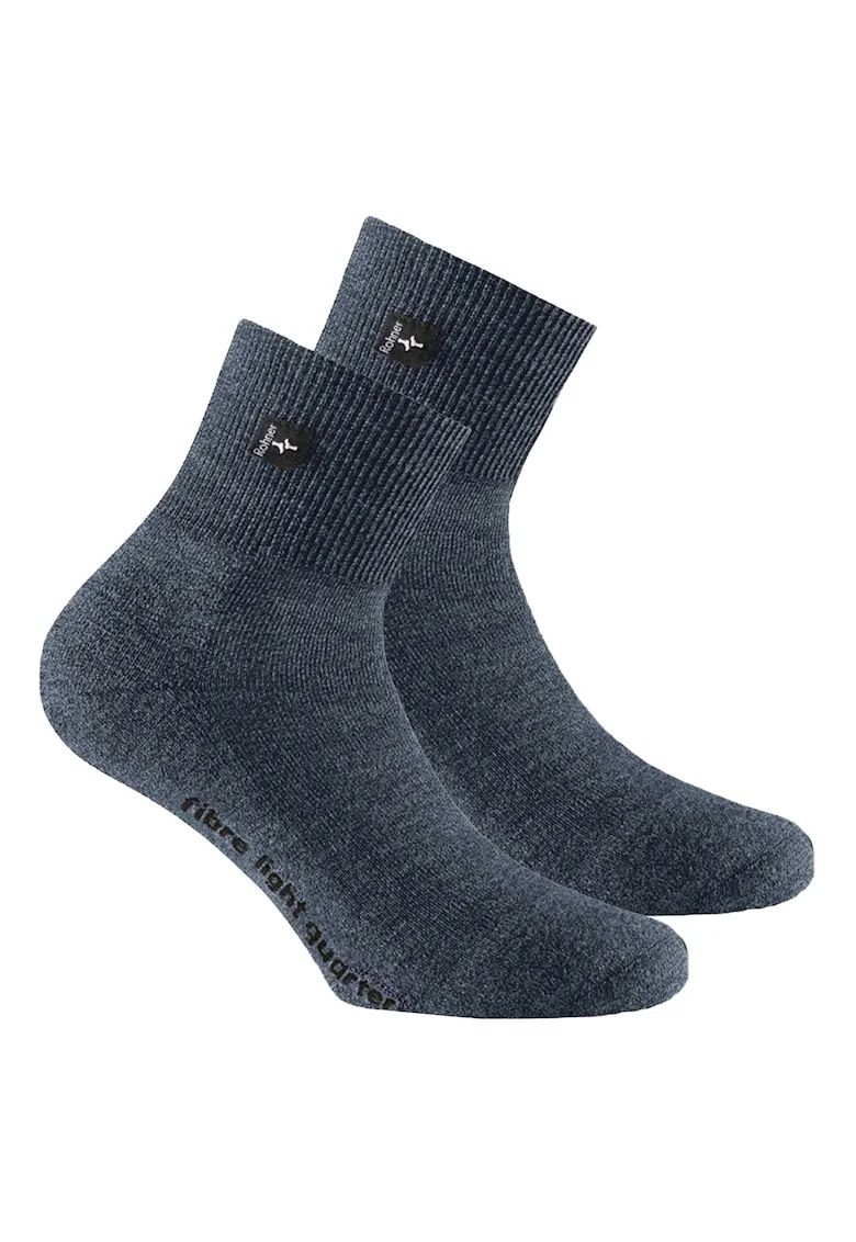 Sosete scurte unisex din amestec de lana pentru trekking, Albastru