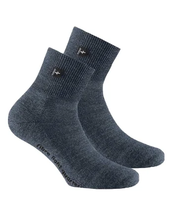 Sosete scurte unisex din amestec de lana pentru trekking, Albastru