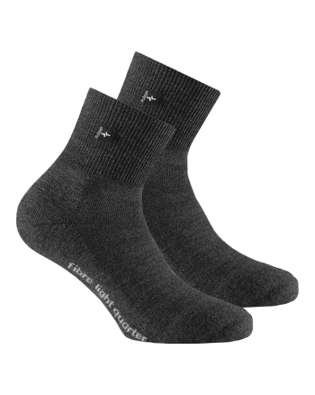 Sosete scurte unisex din amestec de lana pentru trekking, Gri antracit