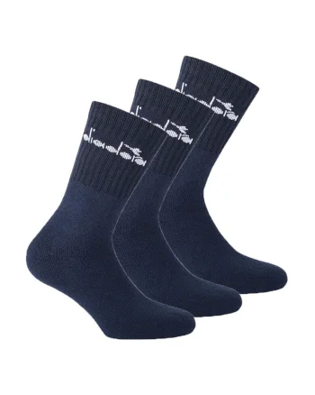 Set de sosete lungi unisex - 3 perechi, Albastru inchis