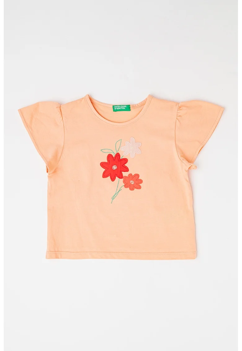 Tricou cu maneci butterfly, Portocaliu