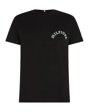 Tricou cu imprimeu pe partea din spate, Negru