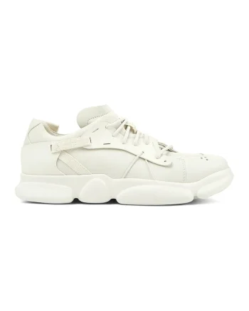 Pantofi sport low-cut din piele, Alb