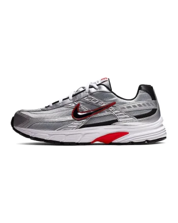 Pantofi sport cu insertii textile Initiator, Negru/Argintiu