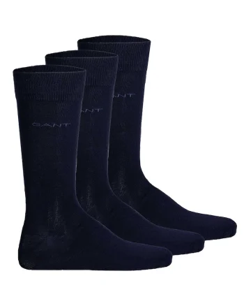Set de sosete lungi cu detaliu logo - 3 perechi, Albastru