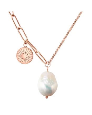 Colier placat cu aur de 18K, Auriu rose