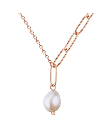 Colier ajustabil, placat cu aur de 18K, Auriu rose