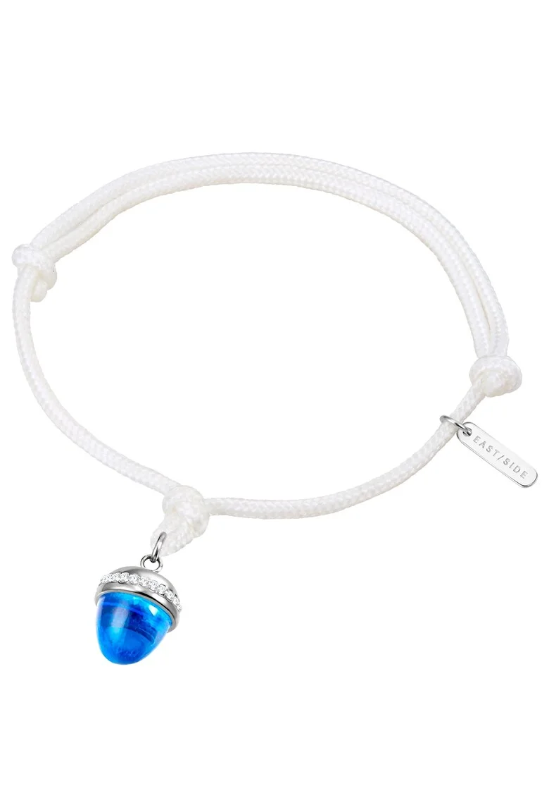 Bratara cu talisman din cristal, Alb