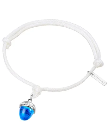 Bratara cu talisman din cristal, Alb