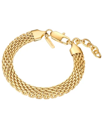 Bratara placata cu aur de 14K, din lant, Auriu