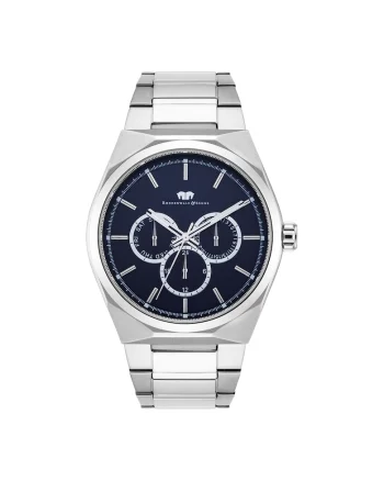 Ceas quartz cu functii multiple, Argintiu