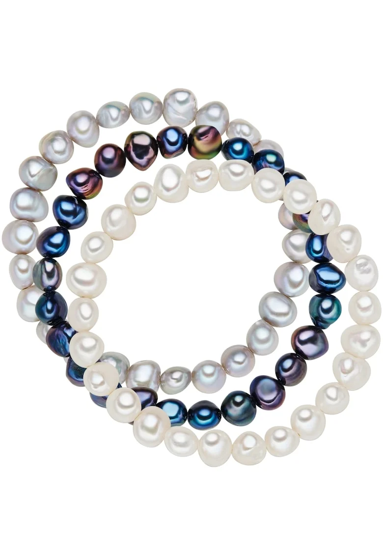 Set de bratari cu perle de apa dulce - 3 piese, Multicolor