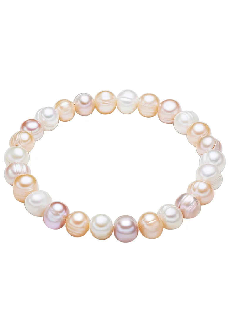 Bratara cu perle de apa dulce, Multicolor