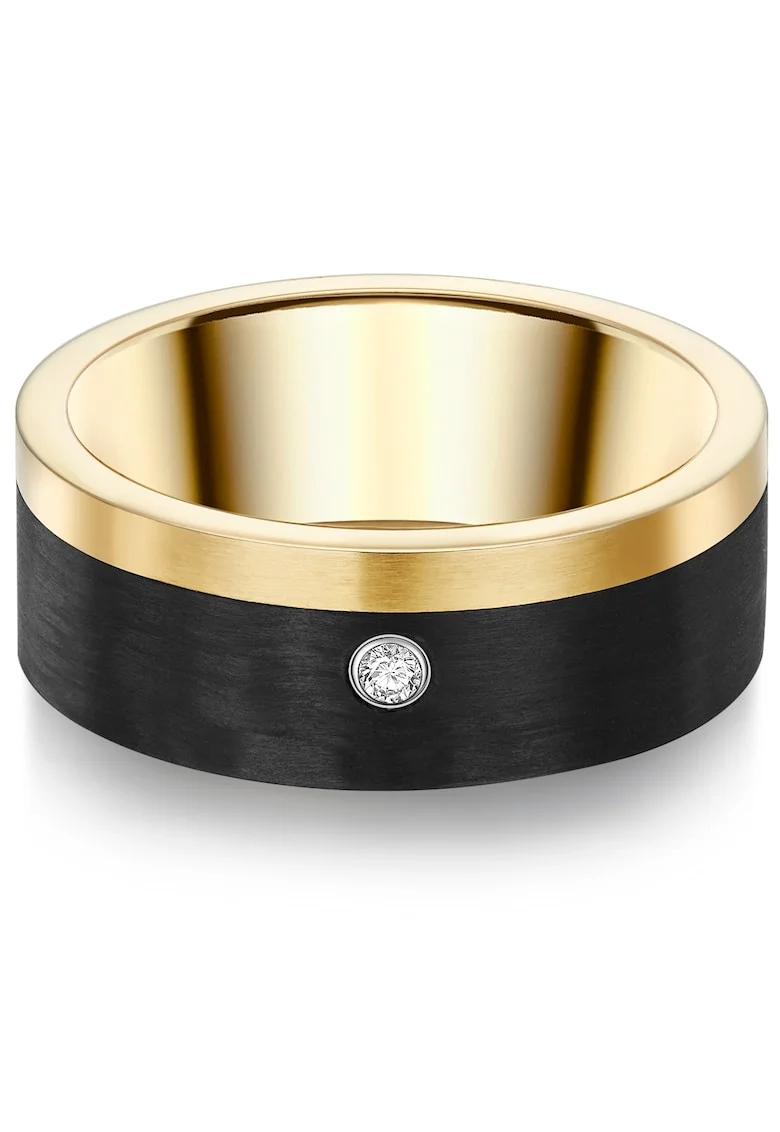 Inel de otel inoxidabil placat cu aur de 14K