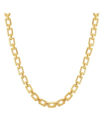Colier-lant placat cu aur de 14k 22531, Auriu
