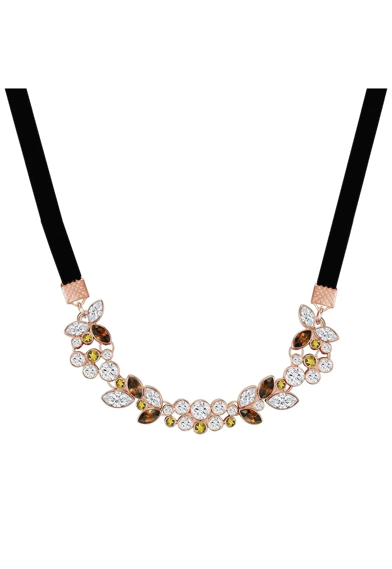 Colier-chocker de catifea placat cu aur de 14K, Auriu rose