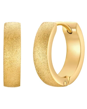 Cercei placati cu aur de 14K, Auriu