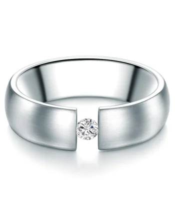 Ring, Inel de otel inoxidabil cu cristale europene