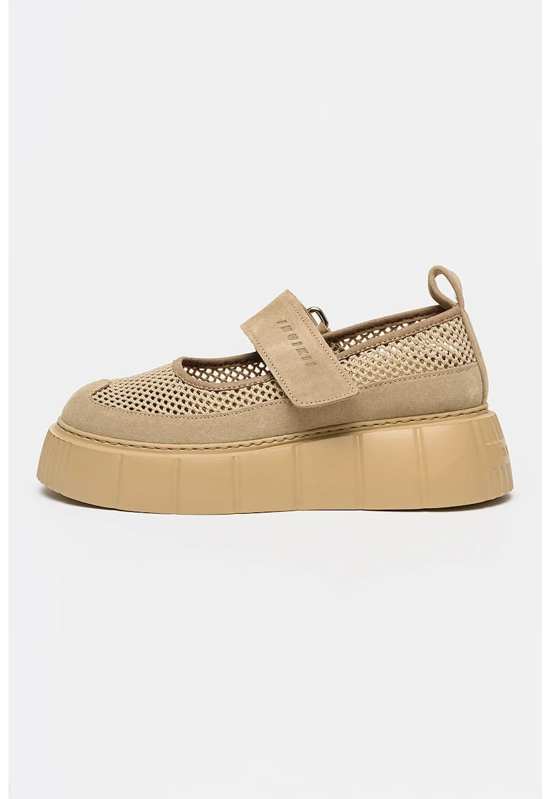 Balerini Mary Jane flatform Matilda, Bej