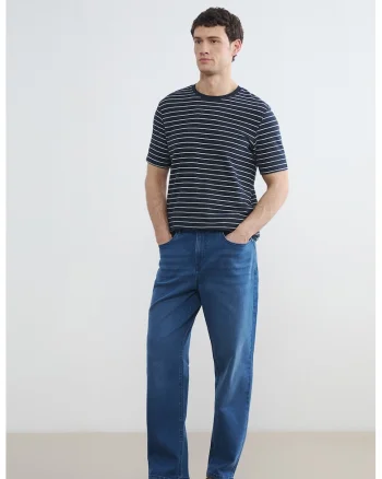 Blugi regular fit cu buzunare 779, Albastru indigo