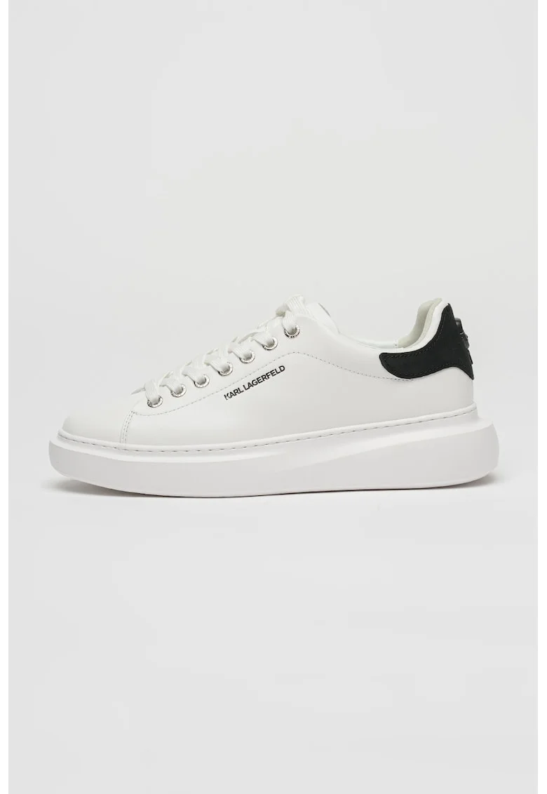 Pantofi sport de piele cu logo Kore, Alb arctic