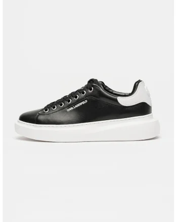 Pantofi sport de piele cu logo Kore, Negru