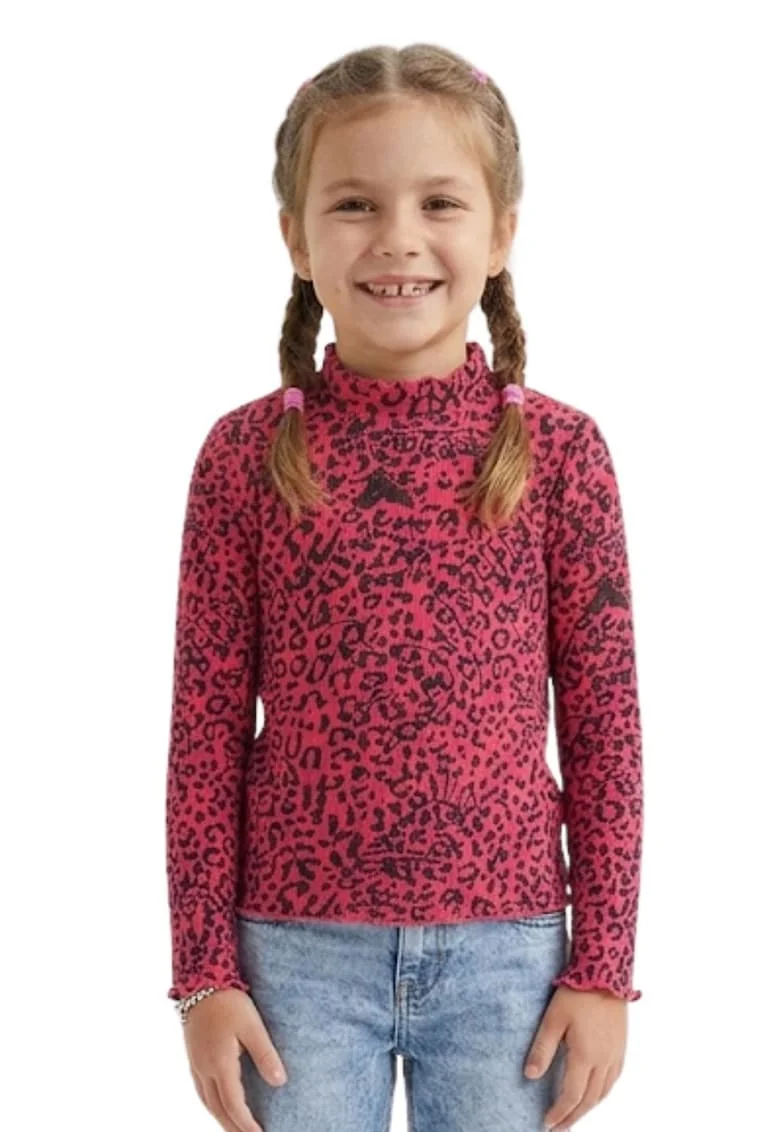 Bluza cu model animal print Leo,