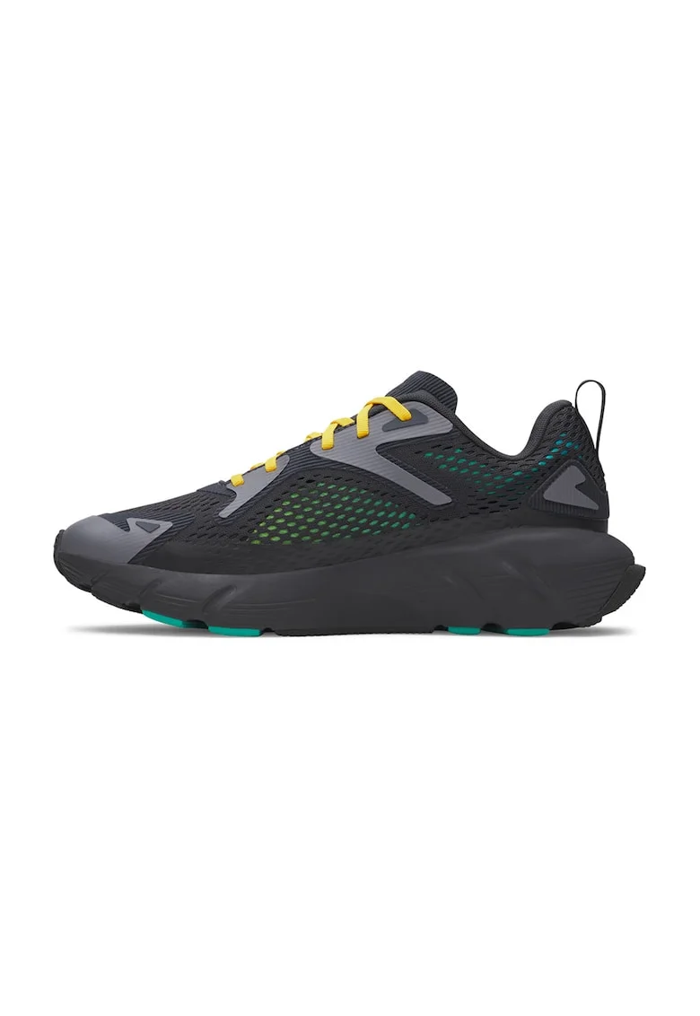 Pantofi sport din plasa cu garnituri din material sintetic Aura, Verde/Galben/Gri antracit