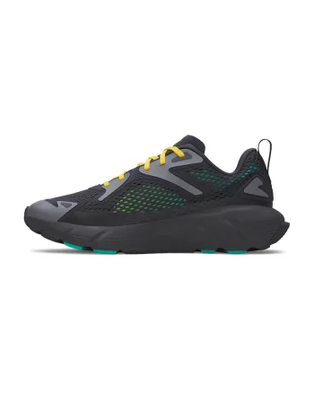 Pantofi sport din plasa cu garnituri din material sintetic Aura, Verde/Galben/Gri antracit