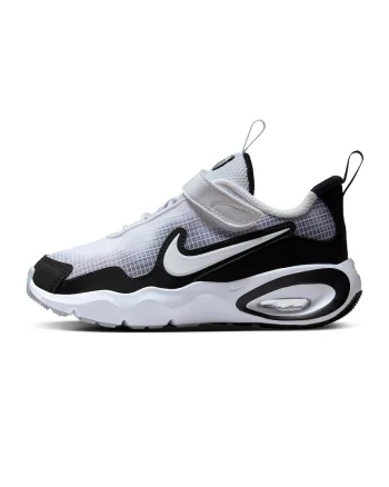 Pantofi sport Air Max Nova cu bareta velcro, Alb/Negru/Gri inchis